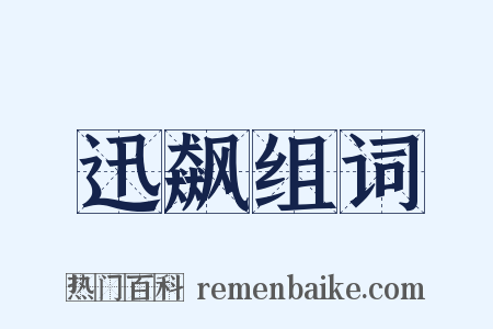 迅飙组词是什么意思的图片